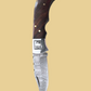 Something's Fishy Branded
Damascus Folding Pocket knife with red handle